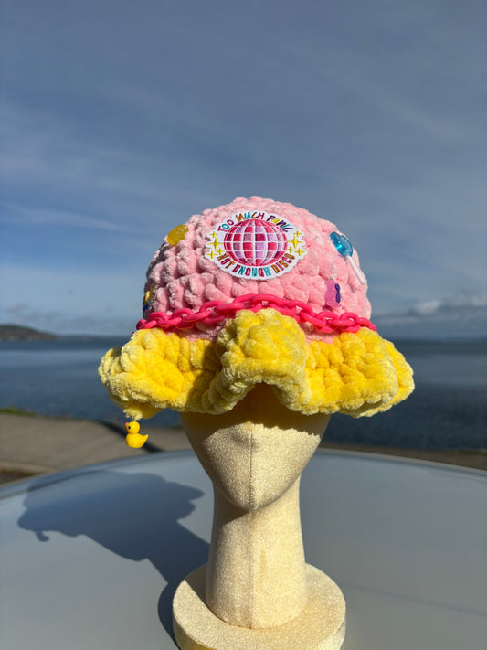 TOO MUCH PANIC - Crochet Bucket Hat