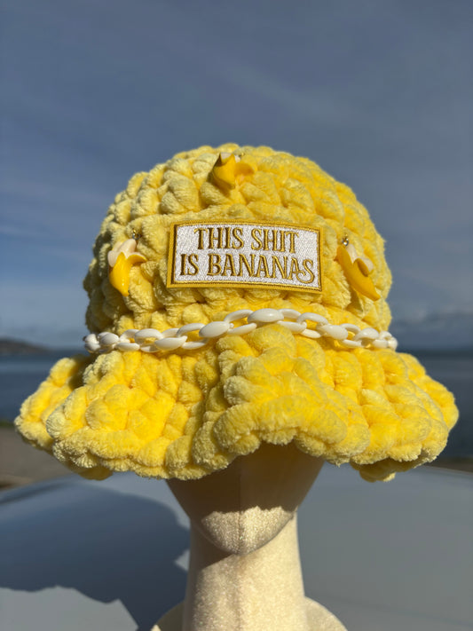BANANAS - Crochet Bucket Hat