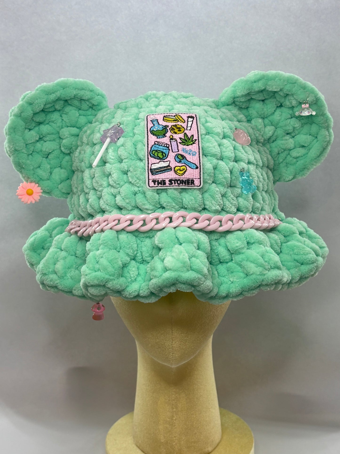 The Stoner - Crochet Bear Bucket Hat