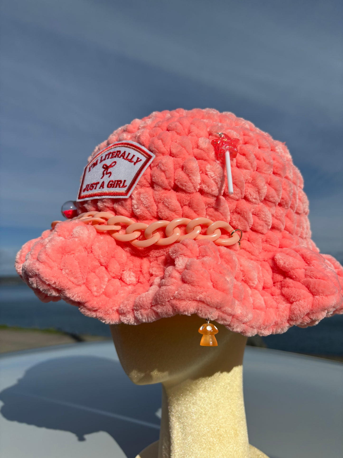 Just A Girl - Crochet Bucket Hat